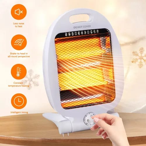 Calefactor Eléctrico Hometech dos niveles 400-800w 110v Frío Dormitorio Sala Cocina Hogar