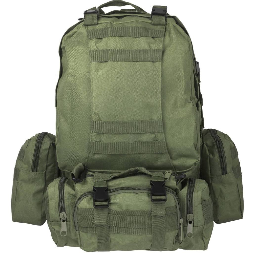 Mochila Táctica Desmontable impermeable 65 litros camping senderismo Policia Militar Moto Viaje