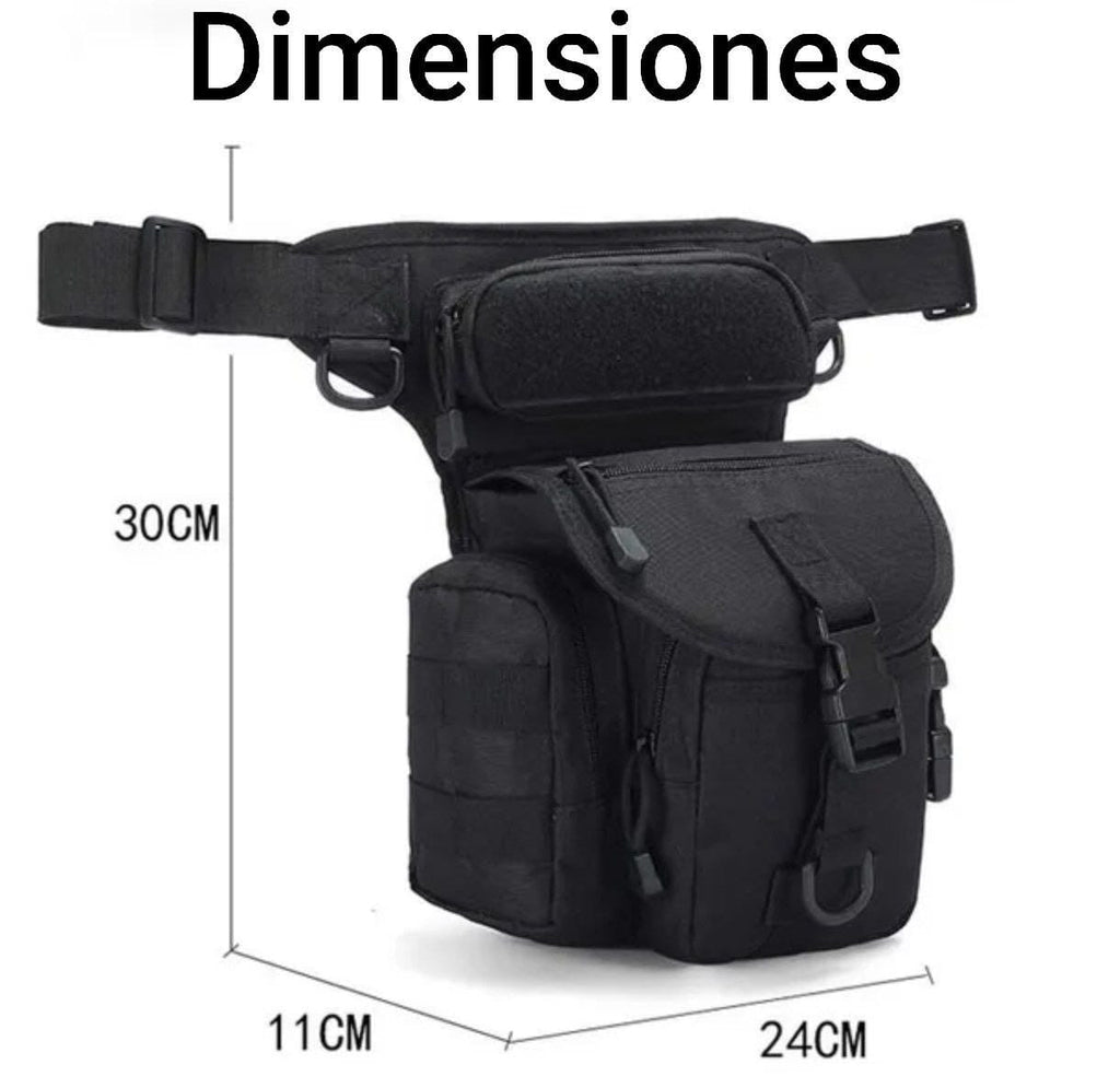 Muslera/Piernera Táctica Nuevo Modelo Impermeable Multifuncional Cangurera Moto Lluvia