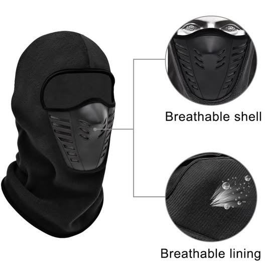 Pasamontaña capucha térmica filtro mascarilla impermeable camping senderismo montaña deportes frío