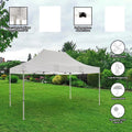 CARPA PLEGABLE 3X4.5m ACORDEÓN CON ESTRUCTURA REFORZADA IMPERMEABLE INVIERNO/LLUVIA/SOL/PATIO/AUTO
