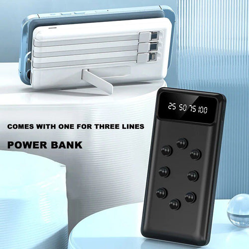 Batería portátil 10000mAh para apagones con cable para iPhone y Android power banck cortes de luz