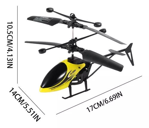 Helicóptero control remoto recargable inalámbrico juguete cumpleaños regalo diversión aire libre