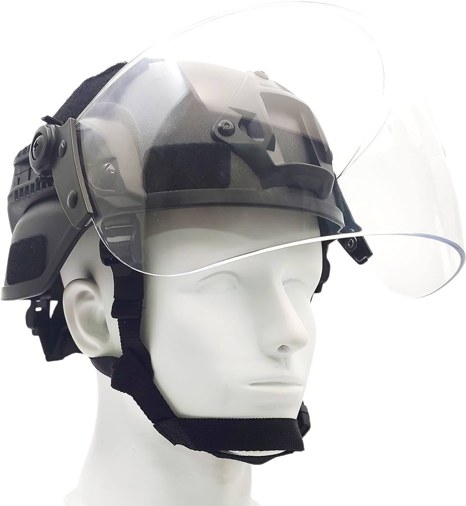 Visor para casco táctico protección  policía militar seguridad