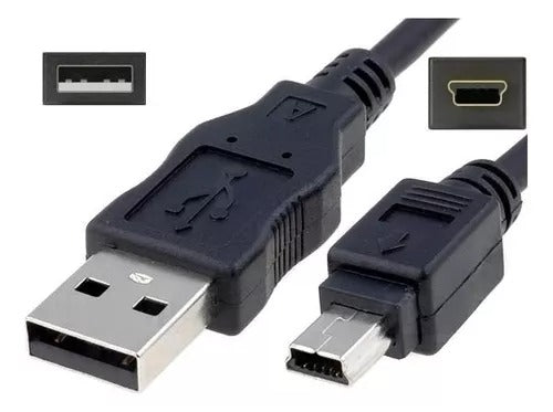 Cable Mini Usb Carga V3 5 Pines 1,5 Metros PS3 Carga Parlante Camara Celular Consola Juego