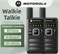 Kit Radio Transmisor x 2 Motorola Walkie Talkie Largo Alcance Camping  Seguridad Trabajo Senderismo
