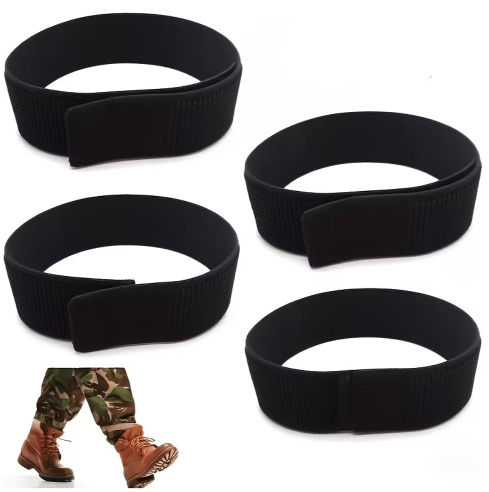 Ligas Bandas Elástica Ajutable con Velcro para Pantalón Táctico Bota Camping Policía Militar Guardia