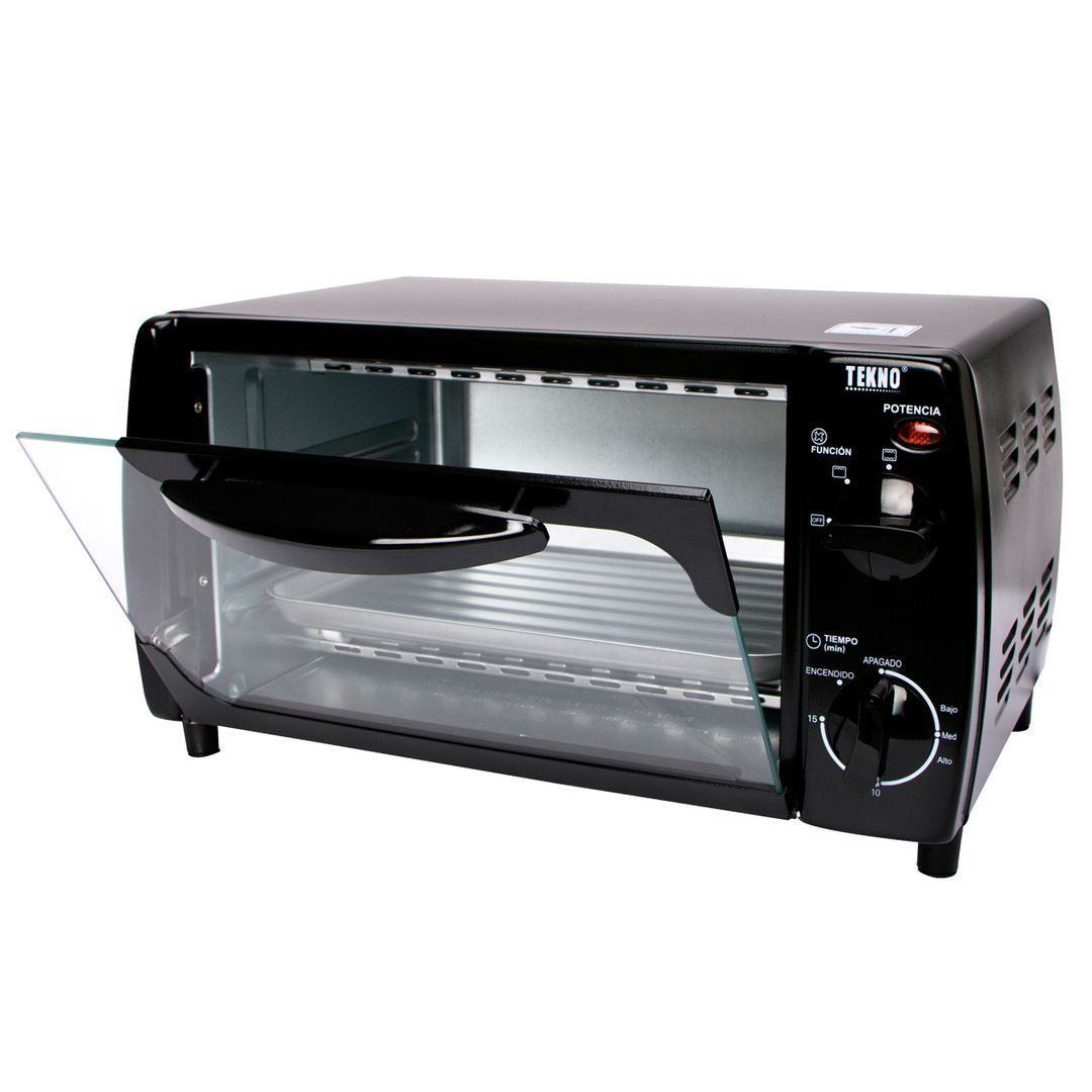Horno tostador Tekno 1000w 10 litros  pizza cocina empanadas hot dogs hamburguesas papas