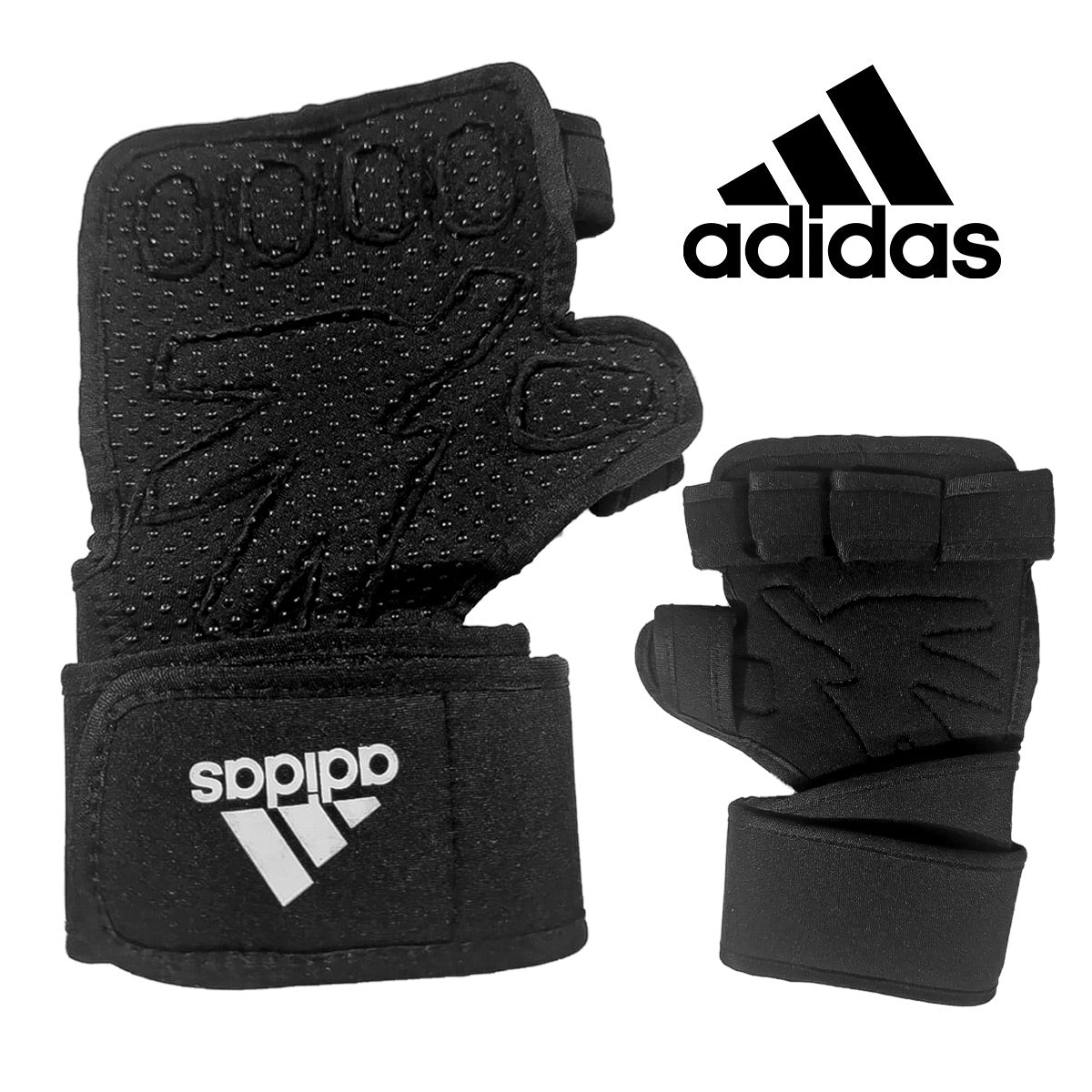 Guantes calleras Adidas AAA gym levantamiento de pesas protección powerlifting manos ejercicio fitne