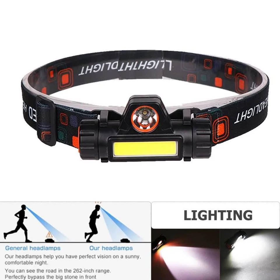 Linterna táctica recargable impermeable luz led con imán y cinta camping senderismo noche trabajo