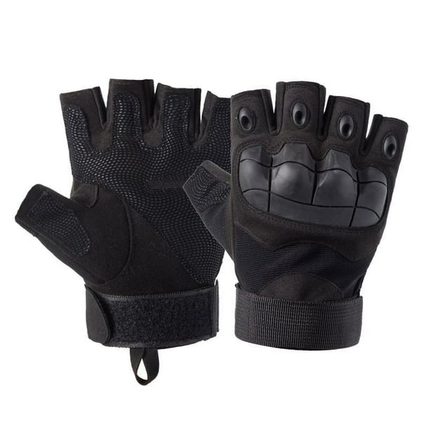 Guantes Tácticos 511 Militar Medio Dedo Protector Duro De Nudillo Moto Bici