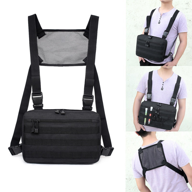 Chaleco táctico multifuncional moto bici camping trabajo viaje policía militar guardia seguridad