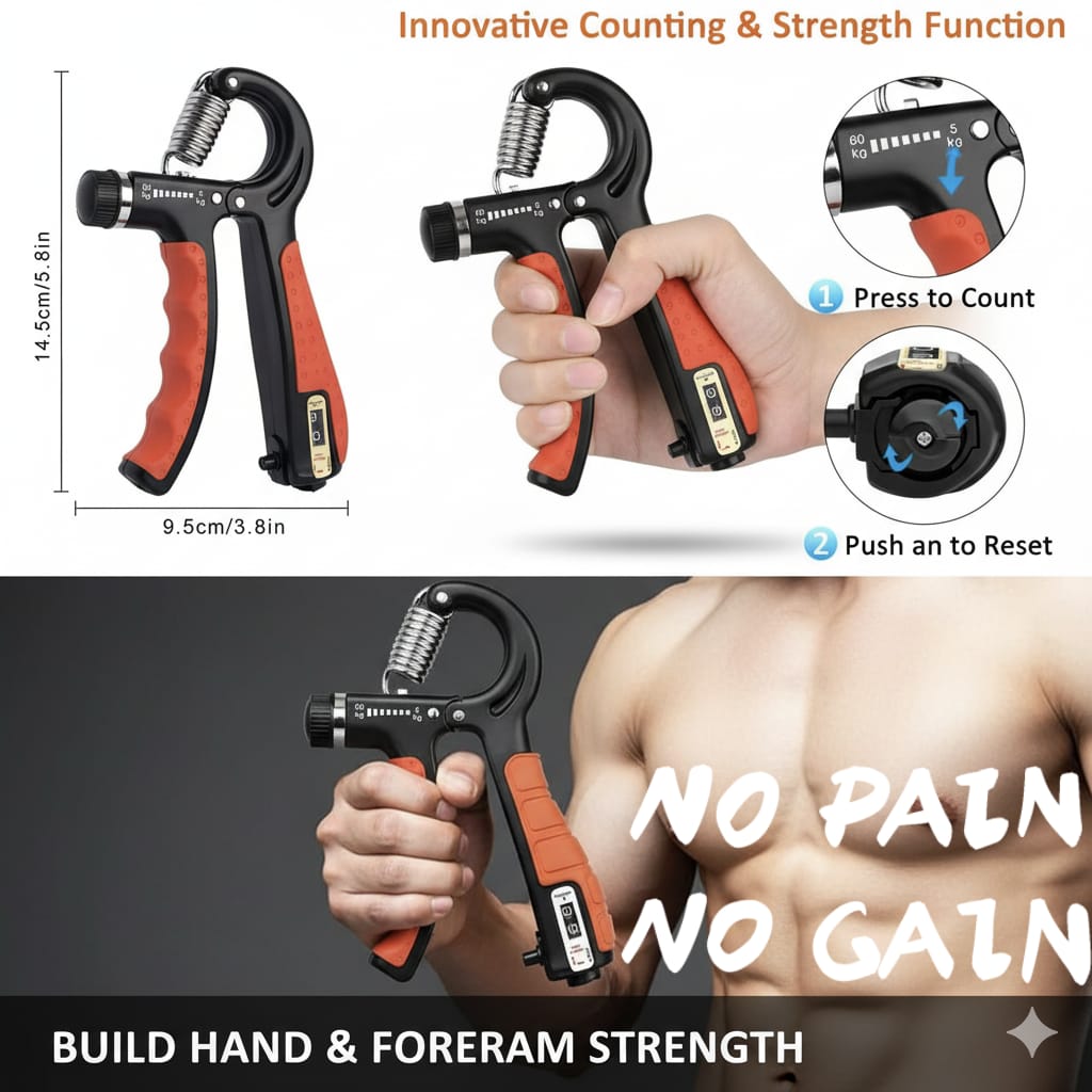 Ejercitador Hand Grip Regulable Para Manos Antebrazo deportes potencia fitness gym pesas resistenc