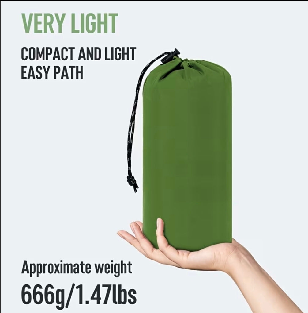Colchon Inflable para Camping Senderismo Viaje  Portable 1 Plaza con Almohada e Inflador