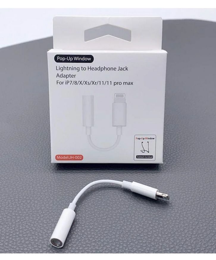 CABLE ADAPTADOR PARA IPHONE A PLUG DE AUDIFONO AUXILIAR