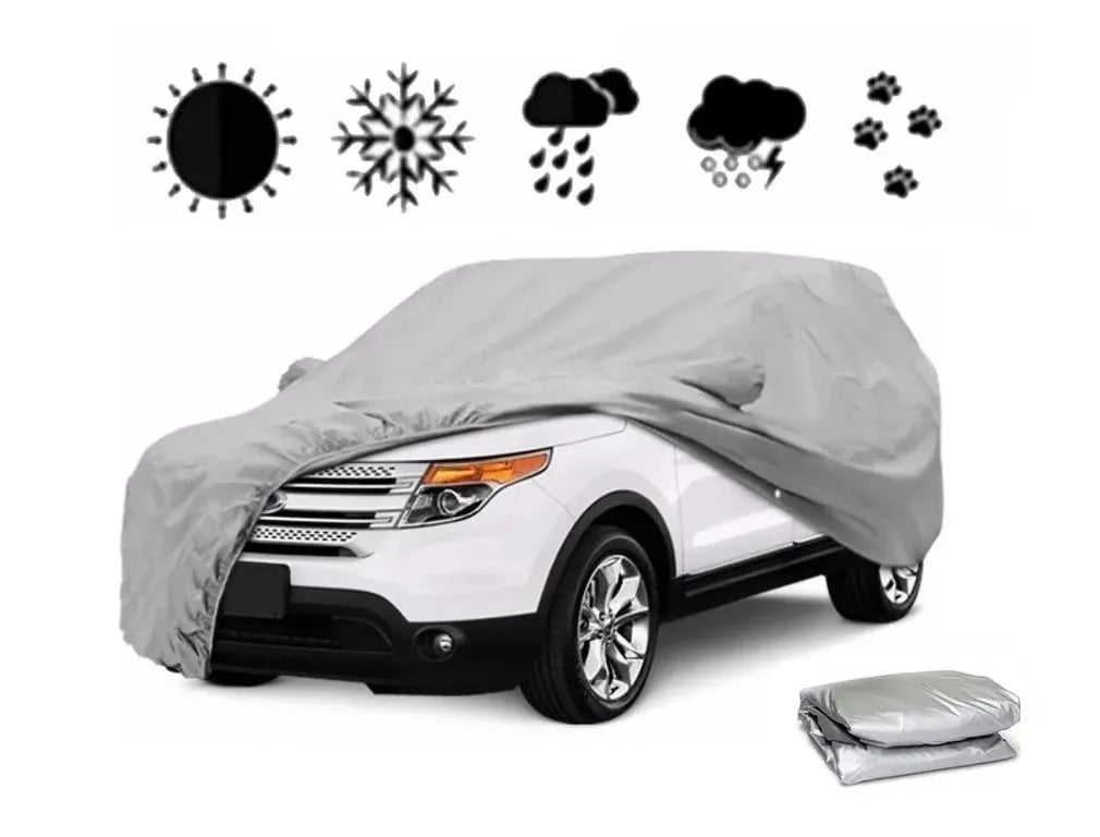 COBERTOR IMPERMEABLE AFELPADO  AUTO CAMIONETA CARRO VEHICULO XXL 550x200x150cm SOL LLUVIA INVIERNO