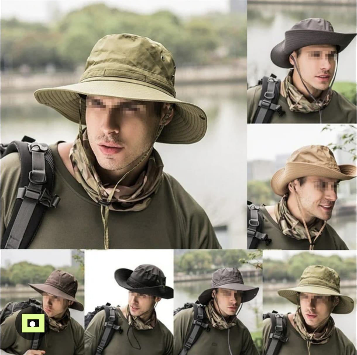 Sombrero Táctico Multiuso Camping Militar Protección Sol Frío Calor Pesca Treking Viaje Trabajo