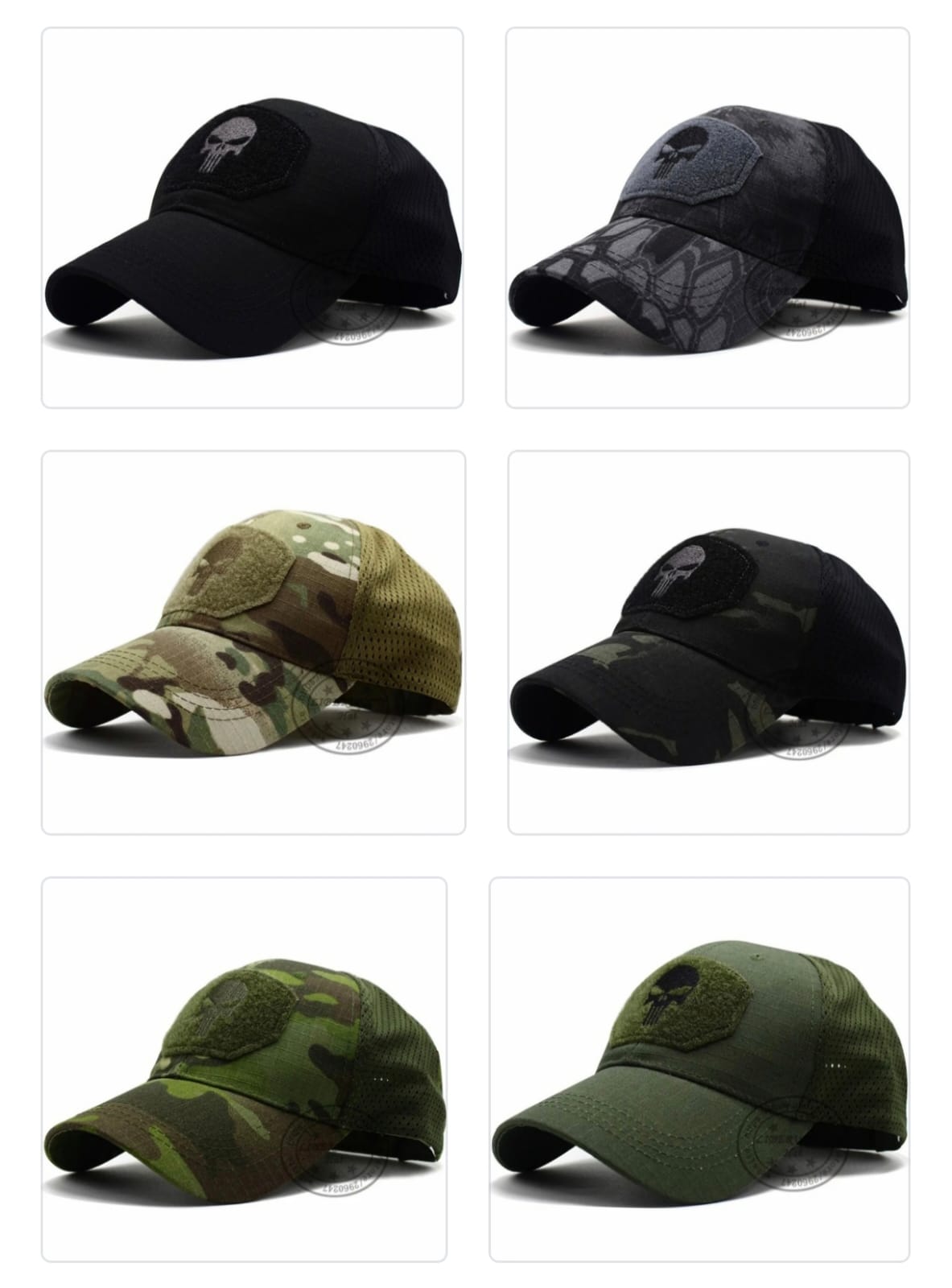 Gorra táctica con Velcro Nuevos Modelos Protección Camping Senderismo Sol Treking Trabajo
