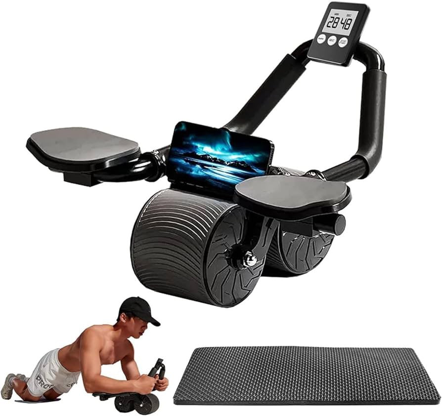 Máquina de ejercicio abdominal fitness gym panel digital celular