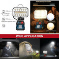 Lámpara Reflector Luz Foco LED Inalámbrica Trabajo Iluminación 2900LM Fuente de Carga C USB  18w