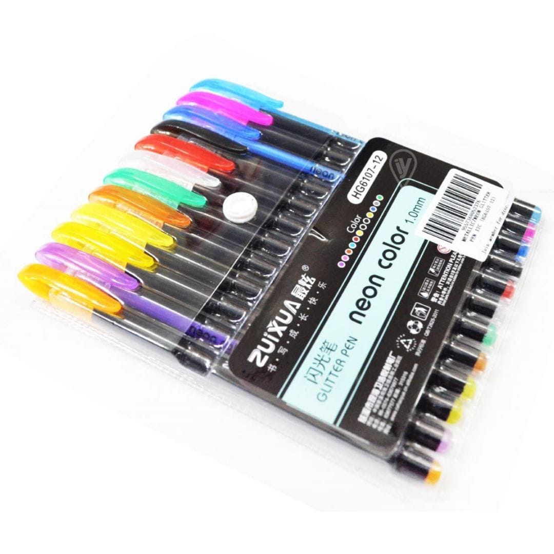 Bolígrafos de Gel de colores brillantes metálicos resaltador papelería marcadores dibujo clase artíc