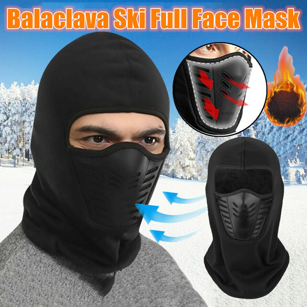 Pasamontaña capucha térmica filtro mascarilla impermeable camping senderismo montaña deportes frío
