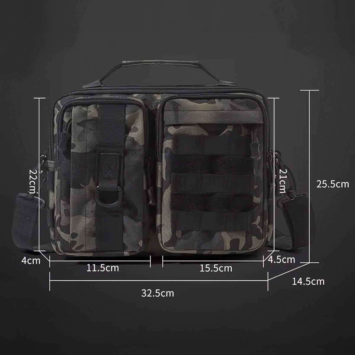 Bolso-Maletin de Mano Táctico Impermeable Multiuso Militar-Camping-Canguro-Mochila-Policia-Trabajo