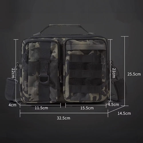 Bolso-Maletin de Mano Táctico Impermeable Multiuso Militar-Camping-Canguro-Mochila-Policia-Trabajo