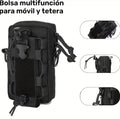 Porta Celular Estuchera Táctica Impermeable Multifuncional Seguridad Trabajo Guardia Policia Motoriz
