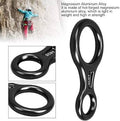 Descensor tipo 8 35KN rescate escalada cuerda 🧗‍♀️ aluminio forjado aventura