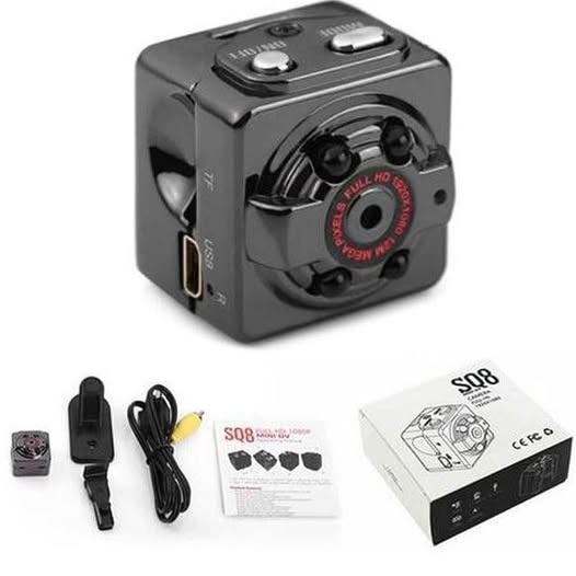 Micro Cámara con detector de movimiento visión nocturna seguridad hogar trabajo moto bici auto