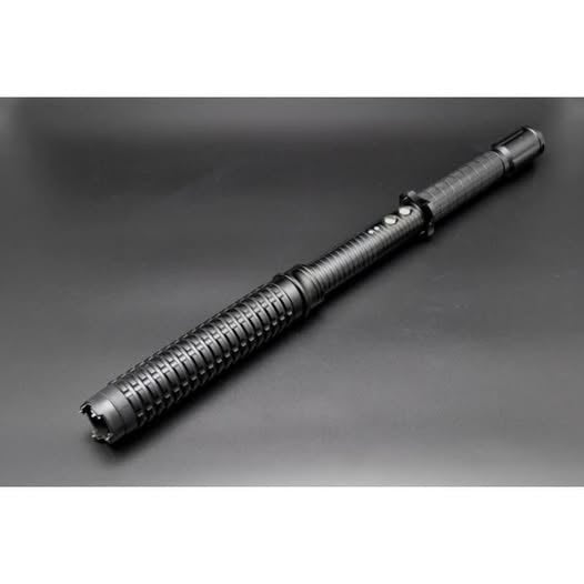 Baston linterna multifuncional recargable eletroshok seguridad