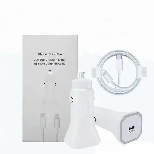 CARGADOR DE CARRO IPHONE TIPO C AUTO CAMIONETA