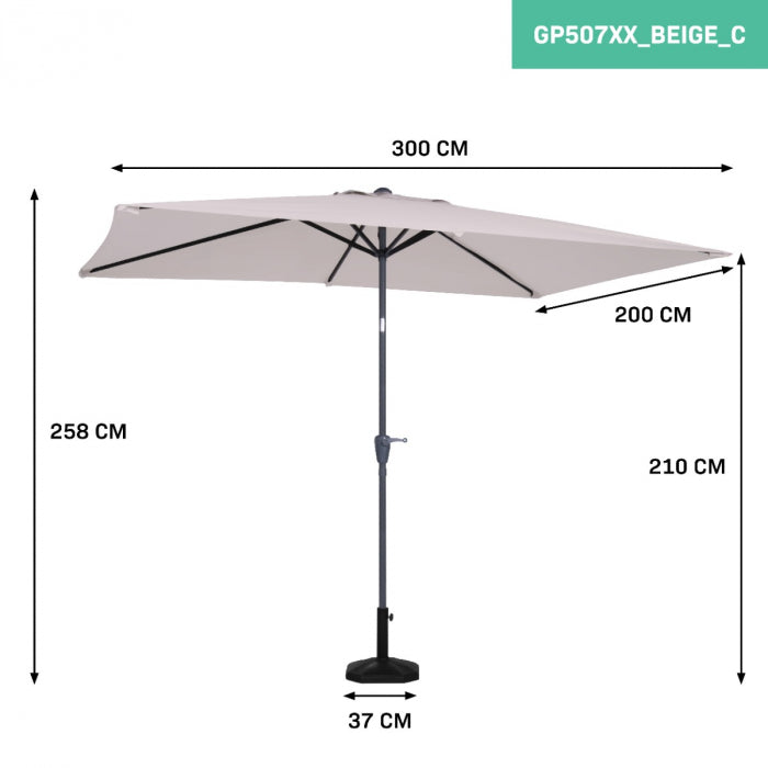 Sombrilla Parasol plegable proteccion sol lluvia jardín patio playa bar terraza restaurant piscina