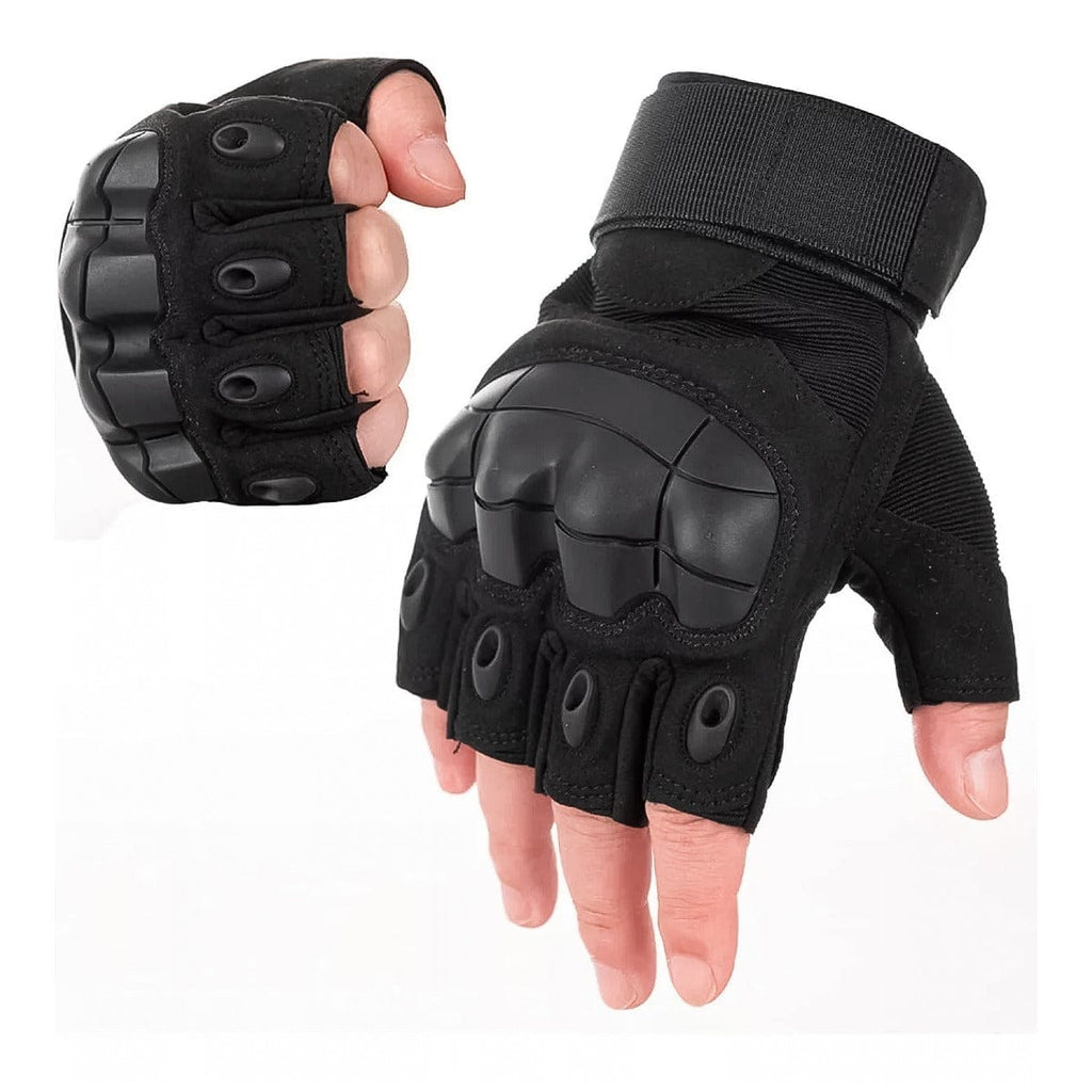 Guantes Tácticos 511 Militar Medio Dedo Protector Duro De Nudillo Moto Bici