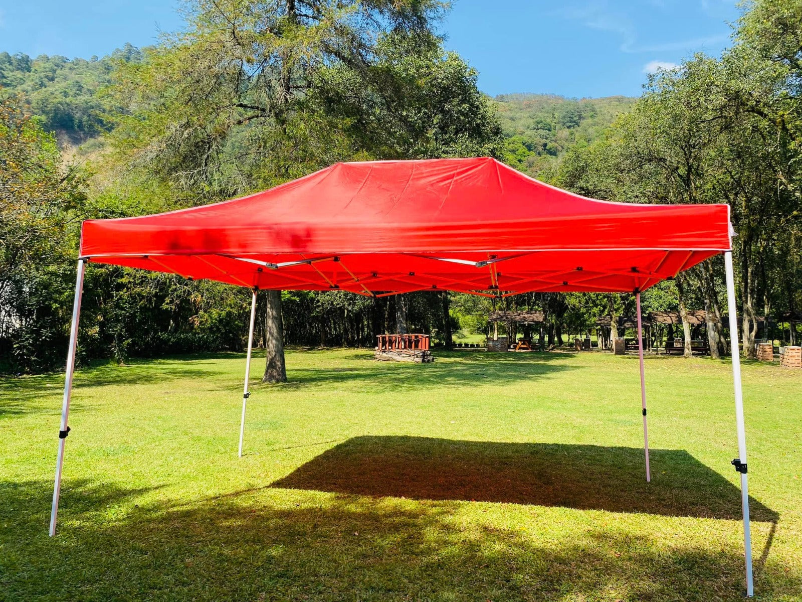 CARPA PLEGABLE 3X4.5m ACORDEÓN CON ESTRUCTURA REFORZADA IMPERMEABLE INVIERNO/LLUVIA/SOL/PATIO/AUTO