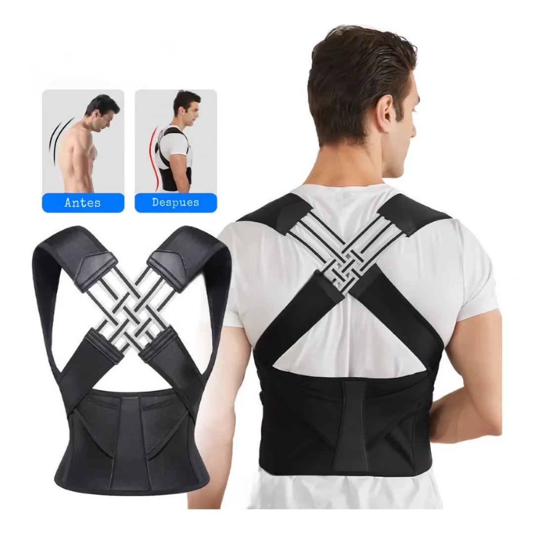FAJA CORRECTOR DE POSTURA MAGNETICO UNISEX TALLA S, M, L,XL HOMBRE MUJER ESPALDA