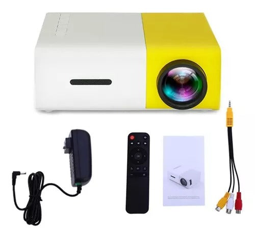 MINI PROYECTOR LED DE ALTA RESOLUCIÓN 720 PX iOS/Android Celular Laptop IPAD TV stick PS4 HDMI USB