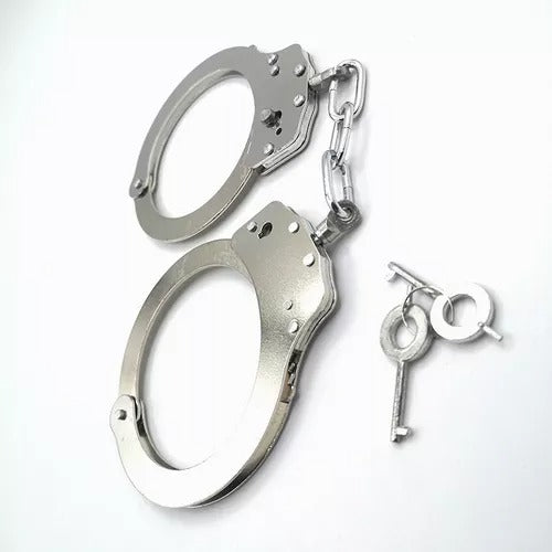 ESPOSAS DE SEGURIDAD CON ESTUCHE ACERO  POLICIA