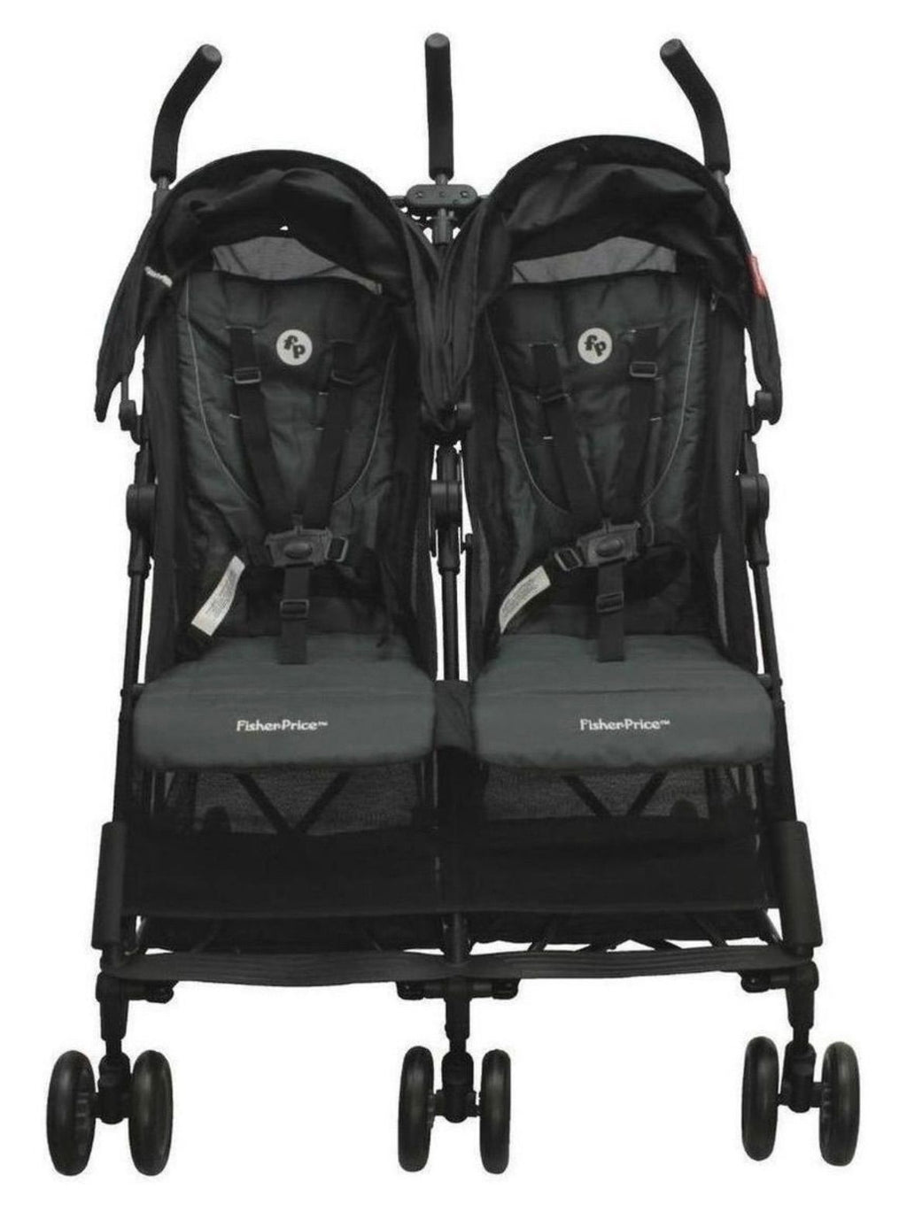 Carro coche doble gemelar para bebé plegable retráctil  fisher price
