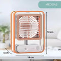 MINI AIRE ACONDICIONADO VENTILADOR RECARGABLE AUTO OFICINA VERANO CALOR