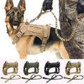 JUEGO ARNES/CHALECO + CORREA TACTICA PARA RAZAS MEDIANAS Y GRANDES POLICIA MILITAR PASTOR ALEMAN