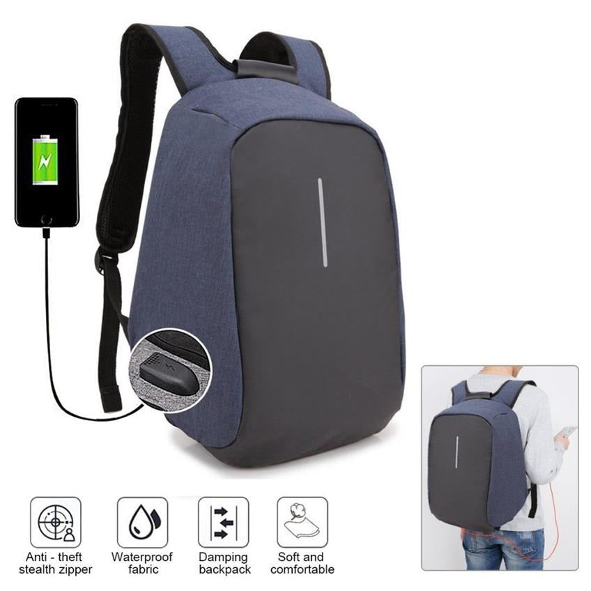 Mochila Antirobo impermeable laptop computadora tableta clases estudio