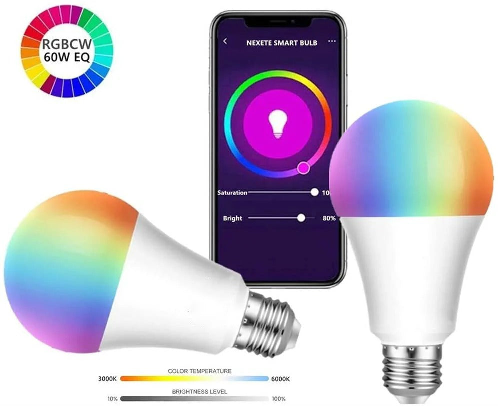 FOCO LED SMART RGB CON APLICACION COMPATIBLE ILUMINACION