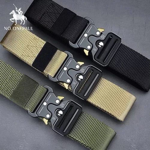 Cinturón táctico multifuncional acero-aluminio seguridad-policía-militar-guardia