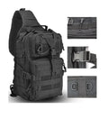 Mochila táctica cruzada 30L impermeable viaje camping pesca moto bici trabajo seguridad militar