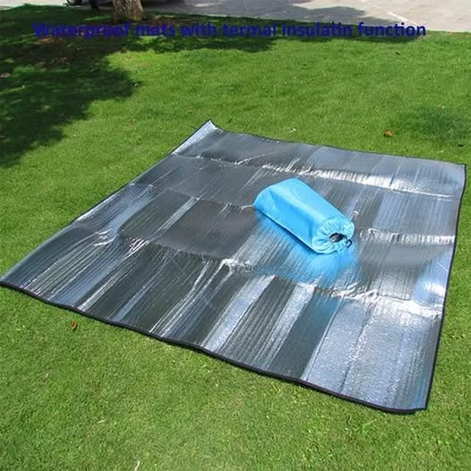 AISLANTE MANTA TERMICA DE ALUMINIO CON BOLSA PARA  CAMPING SENDERISMO