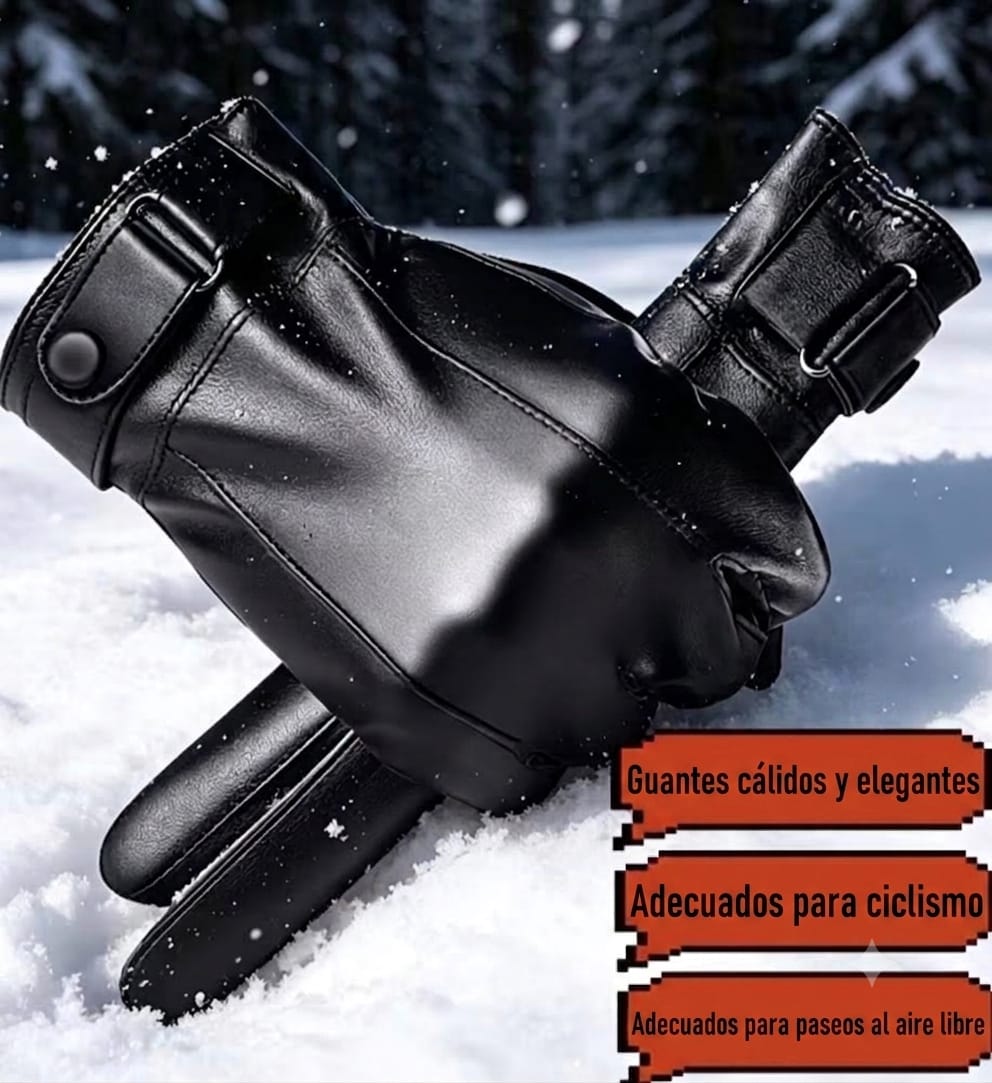 Guantes Térmicos Impermeables Afelpados  Elegantes Casuales Camping Senderismo Frio Montaña Invierno