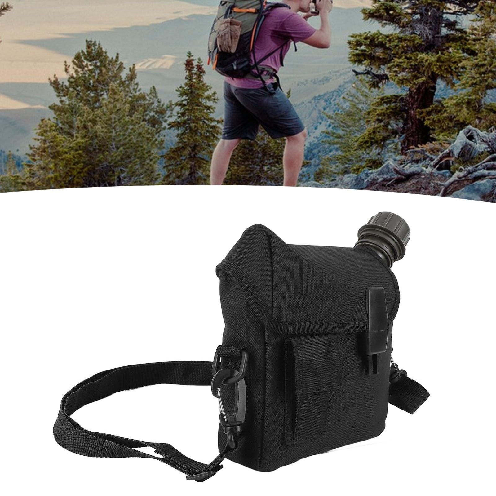 Cantimplora + estuché táctico camping Senderismo agua bebida hidratación viaje caminata