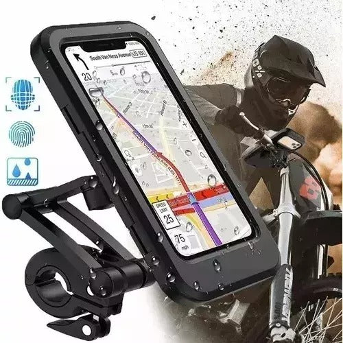 Soporte Holder Impermeable Nuevo Modelo para Celular Moto Bicicleta lluvia invierno agua ciclismo